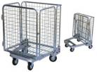 Foldable/Nestable Roller Containers (Galvanized)